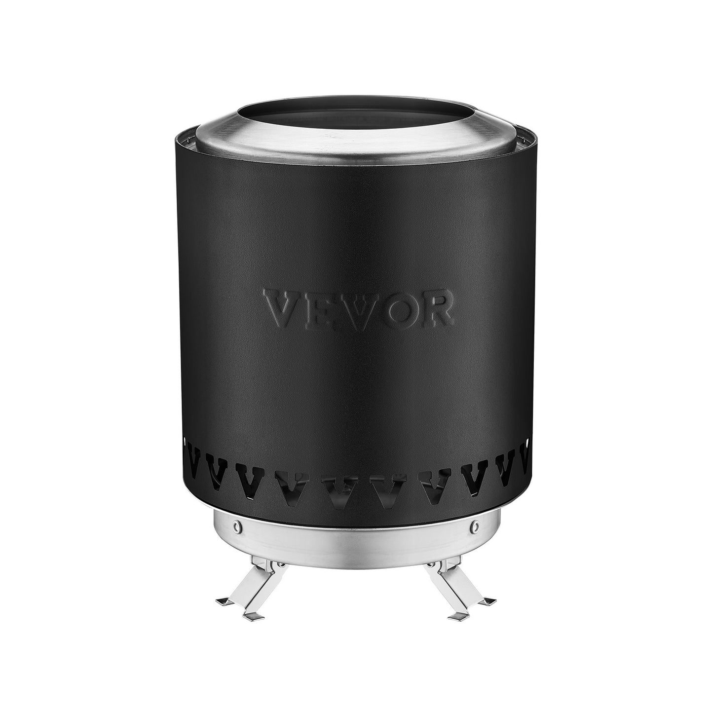 VEVOR Tabletop Fire Pit 6 inch Stainless Steel Fireplace Indoor Outdoor Black